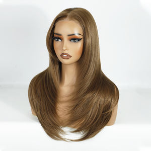 Nuova Collezione <span class=keywords><strong>2026</strong></span> Parrucche Pre-Pizzicate da 22 Pollici con Frontale in Pizzo 13x3 Colore Puro Naturale Parrucche Sintetiche per Donne - Product Image 3