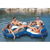 PF Pengiriman Gratis dari Gudang AS Inflatable Floating Water Tube River Run Connect Lounge untuk Olahraga Air