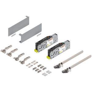 AVENTOS HF Top Set Completo 22F1802 Kit de Sistema de Puertas Abatibles Hacia Arriba con Cierre Suave y Torque de 10000-19300 Nm para Gabinetes Blu m - Product Image 3