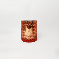 Vasos de Vidrio Cilíndricos de 17 oz con Etiquetas de Logotipo Personalizadas y Tapas Metálicas Personalizadas, Decoración Navideña y para Bodas