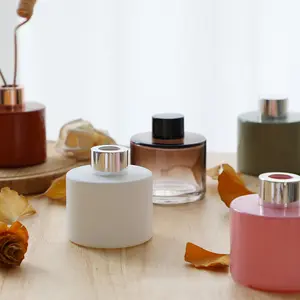 Bouteilles diffusantes personnalisées en gros 30ml 50ml diffuseur vide d'huile essentielle de roseau bouteille en verre diffuseur de roseau bâton