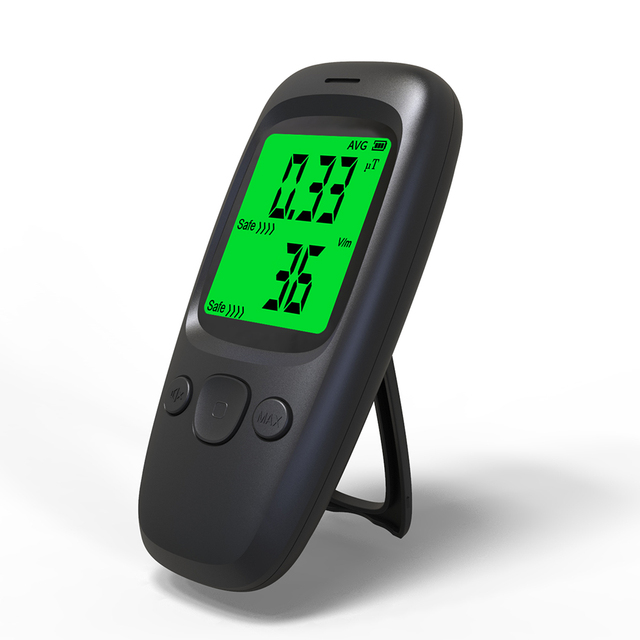 Household Radiation test Range 0.01uT~99.99uT Dosimeter Counter Marble Gold Elecyromagnetic Radiation Detector