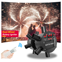 SHTX haute qualité Double roue fontaine feux d'artifice système de tir équipement de mariage télécommande rotation froide étincelle Machine
