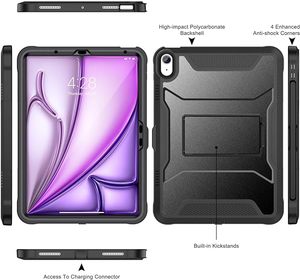 <span class=keywords><strong>Coque</strong></span> pour <span class=keywords><strong>iPad</strong></span> Air 11 pouces M2, pour <span class=keywords><strong>iPad</strong></span> Air 6e/5e/4e génération, housse de protection robuste et antichoc pour <span class=keywords><strong>Apple</strong></span> Air 10.9 - Product Image 2