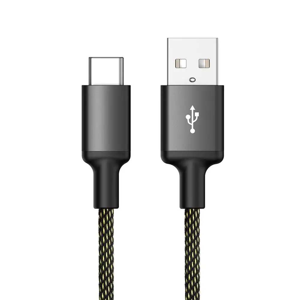 2023 new style usb 2.0 type C data cable fast charging usb-c cable nylon braided usb A to type c charger cable