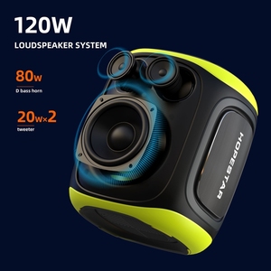 HOPESTAR portatile di durezza PARTY130 120W Subwoofer Kara Party altoparlante senza fili con doppio microfono - Product Image 2