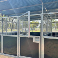 Vente directe d'usine Boîte à chevaux extérieure portable Stalle d'écurie temporaire galvanisée avec toit pour écurie extérieure