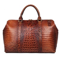 Sac à bandoulière en cuir de crocodile pour femmes grand sac à main de voyage en cuir de crocodile sac à main de luxe sacs de sport en alligator