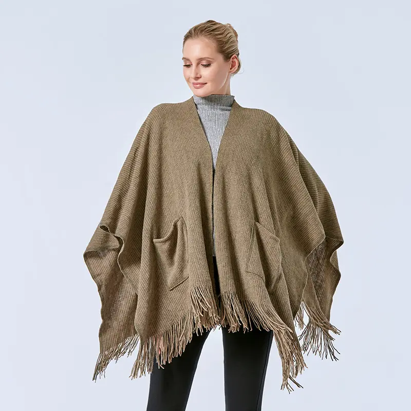 Manteau en tricot pour femme, nouvelle collection automne hiver 2022