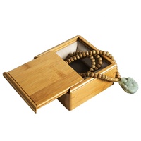 Boîtes d'emballage en bois de noyer et en bambou de taille personnalisée en gros, petites et grandes, avec couvercle coulissant