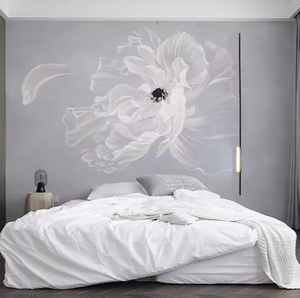 3D Relief Paeonia Floral Mural TV Fond <span class=keywords><strong>Chambre</strong></span> Tête <span class=keywords><strong>De</strong></span> <span class=keywords><strong>Lit</strong></span> Fleur <span class=keywords><strong>Papier</strong></span> <span class=keywords><strong>Peint</strong></span> Applique Murale Intérieur - Product Image 2