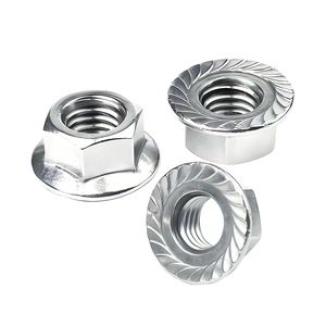 <span class=keywords><strong>Dimensions</strong></span> personnalisées écrou à bride hexagonale en acier au carbone M3-<span class=keywords><strong>M12</strong></span> avec écrou à dents écrou de blocage - Product Image 3