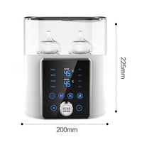 Produits pour bébés Appareils à panneau intelligent Écran d'affichage à LED Chauffe-biberon électrique avancé pour bébé pour le lait maternel
