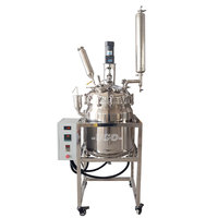 Cuve de réaction sous pression industrielle à agitation 20L semi-automatique en acier inoxydable 316L à chauffage électrique pour produits chimiques