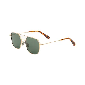Marke Designer Vintage Metall Herren Sonnenbrille uv400 Oculos de Sol Sonnenbrille