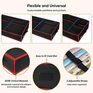 Boîte de rangement personnalisée multi-usage pour ampoules d'Oxford Conteneur organisateur d'ornements de Noël Sac de rangement pour rouleaux d'enveloppes de Noël - Product Image 3