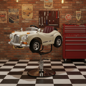 Juego de Muebles de Salón de Plástico Moderno, Juguete de Peluquería para Niños, Silla de Salón de Belleza, Muebles de Peluquería para el Hogar, Sala de Estar y Barbería - Product Image 1
