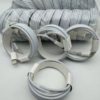Cable Micro USB Tipo-C de Carga Rápida de 1m/2m, 2.4A, Conductor de Cobre Puro, Revestimiento de TPE/PVC, Blindaje de Trenza Blanca para Teléfonos Móviles