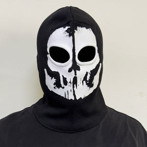 Cagoule tactique Cool Ghost Skull à double ouverture pour les yeux, couvre-tête intégral, respirante et coupe-vent, pour moto, snowboard et fêtes - Product Image 3