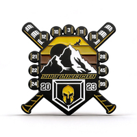 Badges de revers personnalisés avec logo, en émail souple, avec pendentif métallique MVP, pour équipes de tournoi, vente en gros pour clubs sportifs