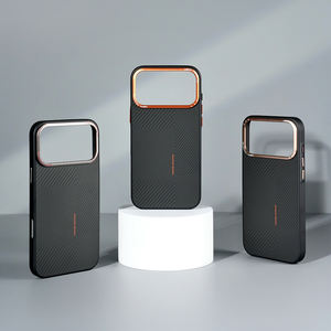 Coque de Téléphone JOYPORODO B378 en <span class=keywords><strong>Fibre</strong></span> d'Aramide et de Carbone pour iPhone 17 16 15 14 Pro Max Air avec Coque Arrière Magnétique pour Mobile - Product Image 1