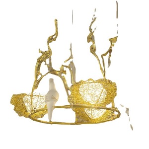 Modern Bird Nest Chandelier Round E27 Incandescent <b>Light</b> For Living Room <b>Dining</b> Room Nordic Style Pendant Lamp - Product Image 4