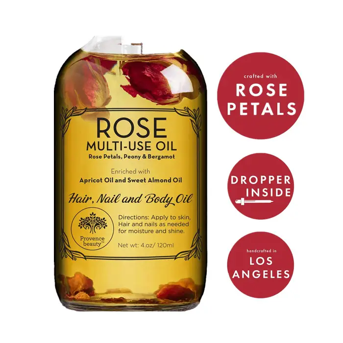Собственная марка, 100% натуральное эфирное масло розы для восстановления массажа