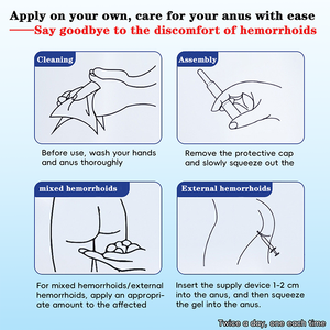 Einfach zu verwendende natürliche organische Salbe Anal Fissure Care Externe Hämorrhoiden Gel Creme Interne Hemorroide Hämorrhoiden Creme - Product Image 6