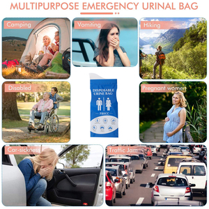 Sacchetti Urinari Portatili Monouso per Viaggi <span class=keywords><strong>in</strong></span> Auto, Unisex per Uomini e Donne, Inodore, Ideali per le Code - Product Image 4