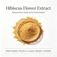 Extrait de Hibiscus Rosa-Sinensis Standardisé en Poudre, Riche en Anthocyanes, Matière Première Végétale pour Formulations de Boissons et Soins de la Peau