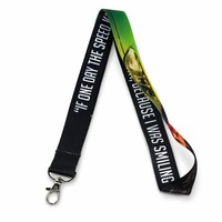 Sangle de lanière personnalisée par sublimation, en gros, avec clips crocodile, impression couleur intégrale, détachable, pour porte-badge et porte-clés