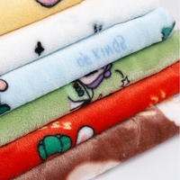 Draps de lit du fabricant direct, couvertures pour bébés Tissu de pyjama en laine teint brossé 100% coton imprimé feuille de flanelle polaire/