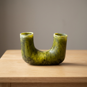 Wholesale Decorative Flower Vase Resin Crafts U Shape Holder Home Hotel Supplies Modern Table Vase Floral Planter Pot Set <b>Stand</b> - Product Image 1