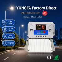 Contrôleur de charge solaire PWM YongFa 30A 40A 50A 12V 24V Auto 4 ports USB pour système de batterie au plomb d'éolienne CE ROHS