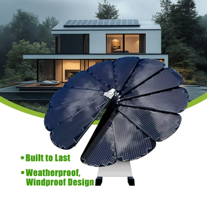 Système solaire éolien hybride intelligent Esun 5 kW à silicium monocristallin MPPT avec batterie lithium-ion et design tournesol - Product Image 1
