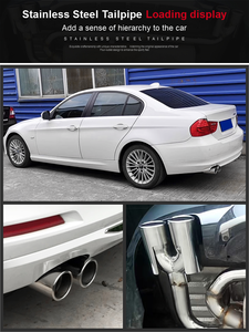 Tuyau d'échappement universel de voiture personnalisé d'usine SYPES Style Y système d'embout d'échappement en acier inoxydable 304 de haute qualité AK/M/AMG embout de silencieux - Product Image 3