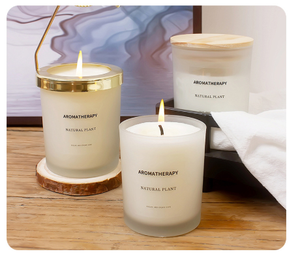 Bougie parfumée à l'aromathérapie végétale naturelle - Bougie en cire de soja dans un bocal en verre de luxe pour la décoration de la maison et la relaxation - Produit phare - Product Image 5