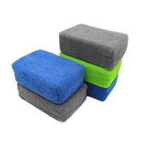 Éponge de lavage de voiture épaissie, très absorbante, sans peluches, pour le detailing automobile, grande taille personnalisée, éponge de beauté automobile