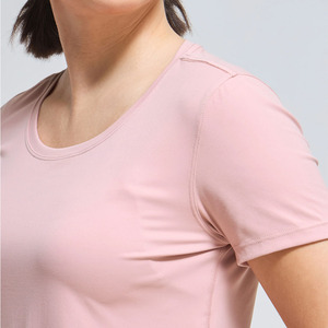 T-shirt de sport pour femme de haute qualité, personnalisable OEM, 100% léger, vierge, sur mesure, pour le fitness - Product Image 4