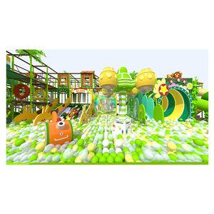 Area Giochi Interna a Tema Giungla in Plastica Morbida per Bambini, Parco Trampolini, Casetta per Giochi di Ruolo, Attrezzatura per Feste e Noleggio CE - Product Image 3