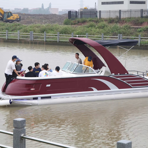 เรือยอชท์ไฟเบอร์กลาสสุดหรูสำหรับพักผ่อนหย่อนใจ พร้อมเครื่องยนต์ สำหรับการท่องเที่ยว ล่องเรือ และตกปลา กำลังลดราคา - Product Image 1