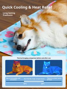 Alfombra <span class=keywords><strong>Refrescante</strong></span> para Mascotas, Perros y Gatos, Alfombra de Verano Resistente al Desgaste y a los Arañazos, <span class=keywords><strong>Cama</strong></span> para Dormir - Product Image 2