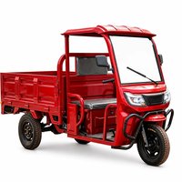 Tricycle électrique cargo à toit, prix d’usine, 3 roues, 1,6 m, 72 V, 1 200 W, charge utile de 800 kg, pour commerce ambulant