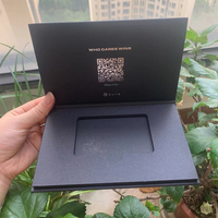 Boîte Cadeau Personnalisée pour Cartes de Crédit VIP, Emballage Magnétique Noir Lisse en Carton, Support pour Cartes Métalliques ou NFC, Idéal pour Affaires
