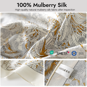 Nouvel Arrivage 2026 – Foulard Carré 100% Soie <span class=keywords><strong>de</strong></span> Mûrier 90cm, Luxe Imprimé Numérique, Bandana en Soie pour <span class=keywords><strong>Femme</strong></span>, Accessoire Cheveux et Cou - Product Image 2