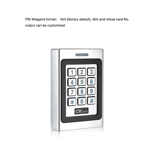 Bàn Phím Kim Loại Ngoài Trời Chống Thấm Nước 13.56Mhz NFC RFID W26 Wiegand Proximity IC Card <span class=keywords><strong>Reader</strong></span> Đối Với Hệ Thống Kiểm Soát Truy Cập - Product Image 5