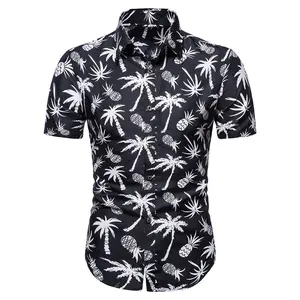 2023 Casablanca camisas de alta calidad para hombres, camisa hawaiana de talla grande, camisetas de manga para surf en la playa para hombres, venta al por mayor personalizada