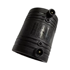 <strong>HDPE</strong> Electrofusion <strong>Coupler</strong> DN63 PN16 | PE Fusion Coupling Black | Factory Direct Supply - Product Image 1