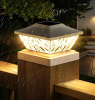 Lampe solaire LED à capteur de mouvement pour poteau, 2 couleurs, pour portail, marche, escalier, clôture, jardin, parc, allée, piliers - Meilleure vente