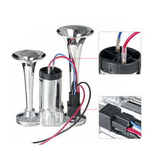 Kit de klaxon d'air universel 12V 24V 600dB à double tonalité, <span class=keywords><strong>trompette</strong></span> super puissante avec compresseur pour moto, voiture, bateau, <span class=keywords><strong>camion</strong></span> - Product Image 3